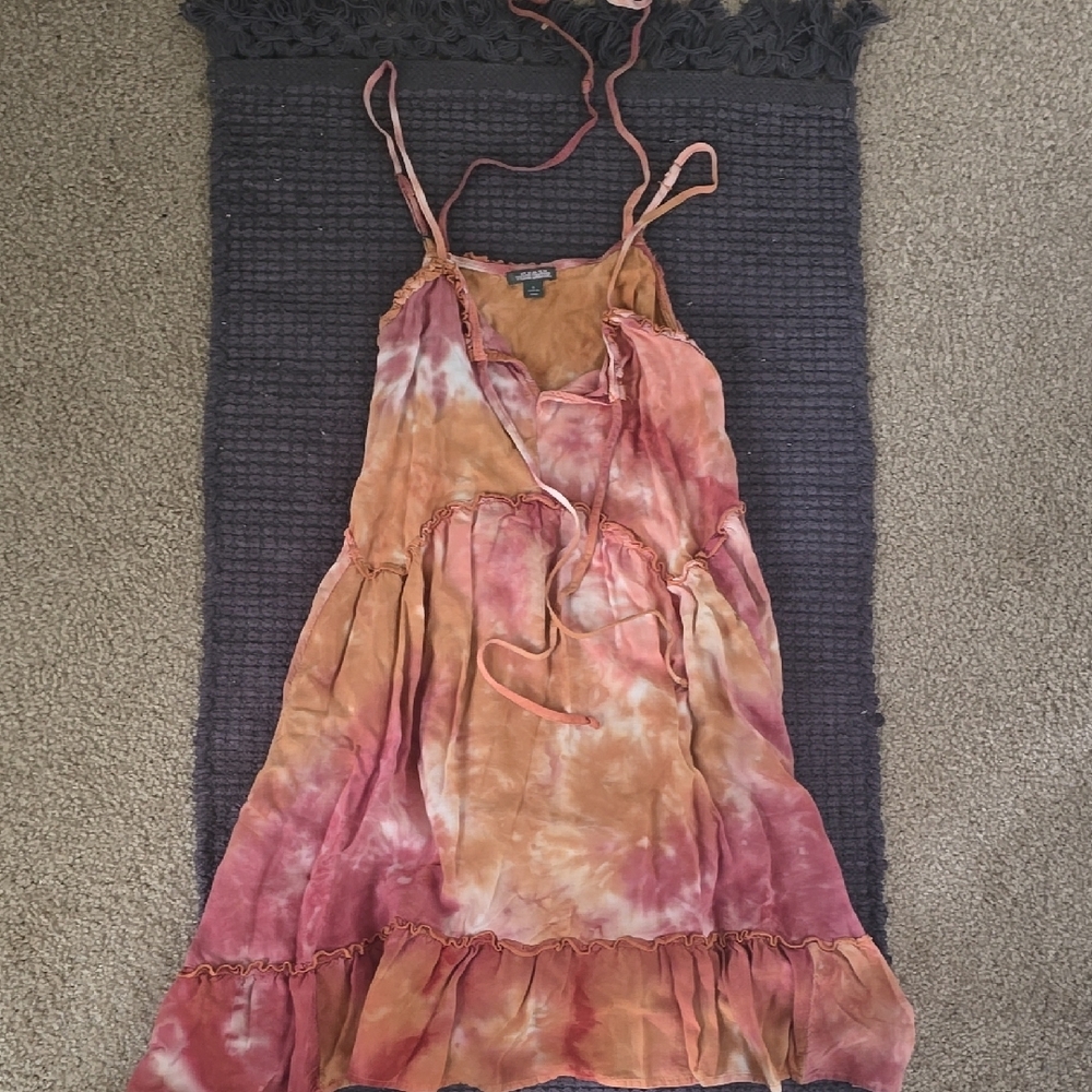 Tie-Dye Spaghetti Strap Dress
